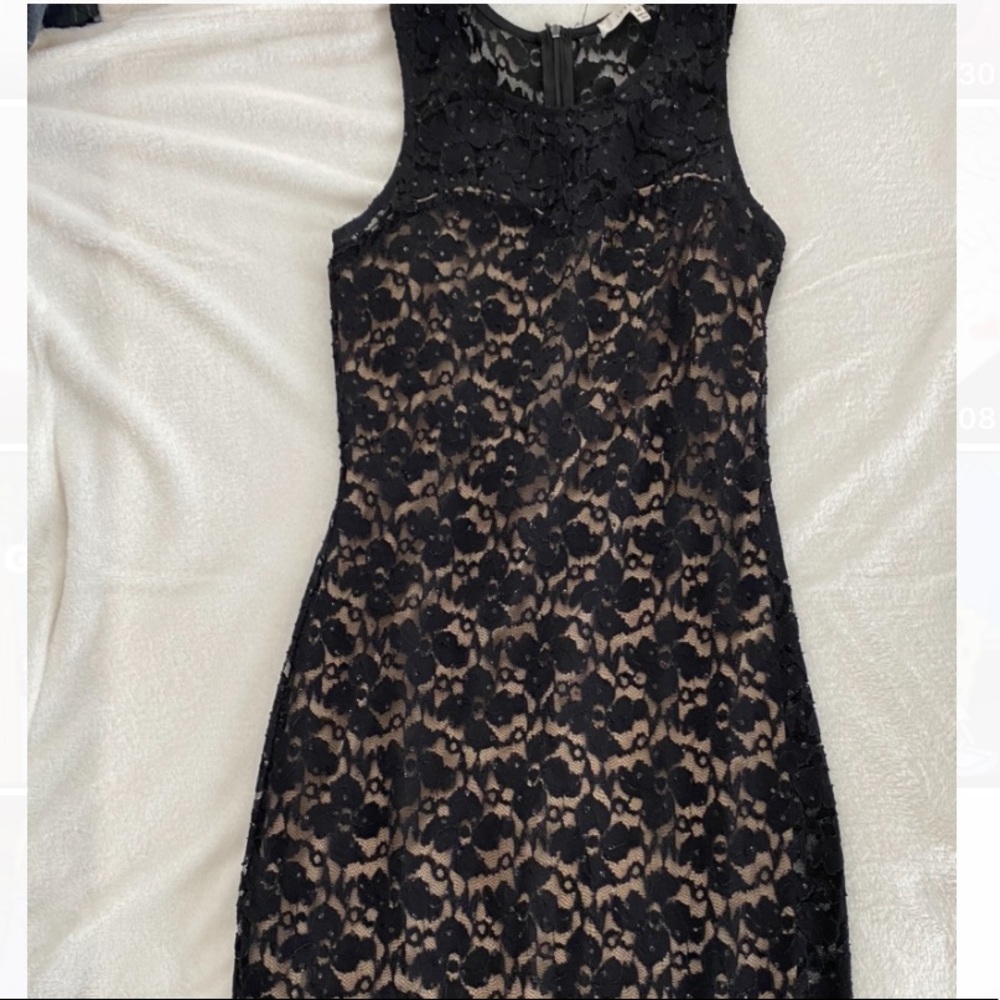 Black flower dress
